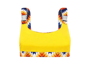 BUCKLE UP TOP - SUNRISE IN TULUM/YELLOW (REVERSIBLE)